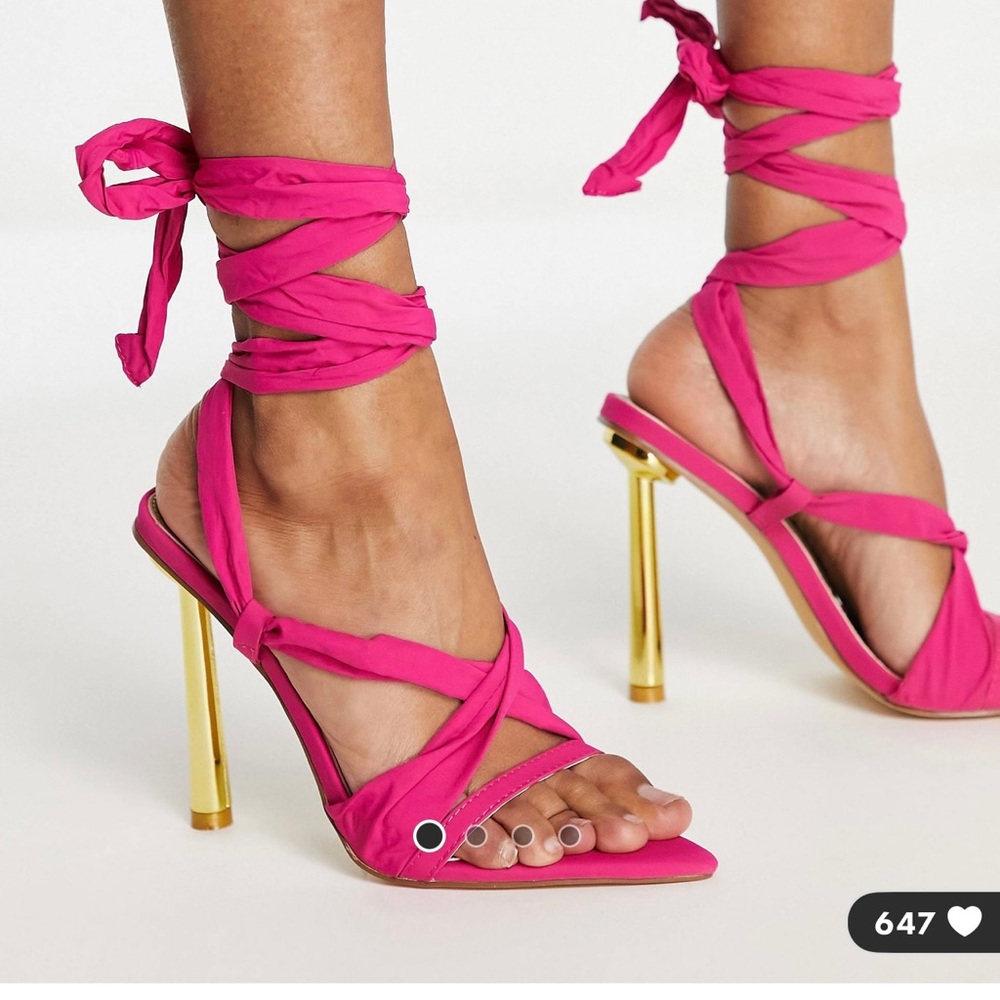 Lace up heels